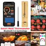 Smart Bluetooth Wireless Meat Thermometer APP 150ft Long Range Cooking Food Tool