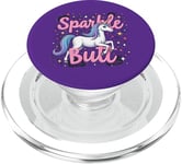 Magical Sparkle Butt Unicorn - Cute Playful Fantasy Design PopSockets PopGrip for MagSafe