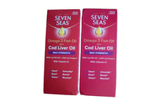 2X Seven Seas - Omega 3 Cod Liver Oil - Max Strength - 450ml - EXPIRY 07/2027 ✅️