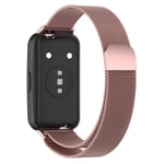 Huawei Band 7 simple stainless steel watch strap - Light Pink Rosa