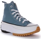 Converse A04691C Run Star Hike Hi Platform Teal UK 3 - 12