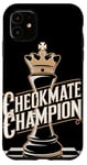 Coque pour iPhone 11 Champion Échec Et Mat Passionnés de Jeu