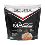 Sci-MX Total Mass Gainer Protein Powder 2kg Weight Gain Shake Salted Caramel