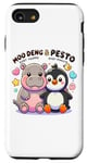 Coque pour iPhone SE (2020) / 7 / 8 Moo Deng Et Le Bébé Hippopotame Au Pesto Bébé Pingouin