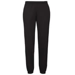 Fruit Of The Loom Herr Joggingbyxor/Sweatpants Elastiska Manschetter Svart Svart Black S