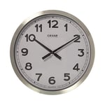 DRW Horloge Murale Ronde en Aluminium avec Secondes Continue en métal 50 x 5,4 cm