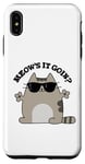 Coque pour iPhone XS Max Jeu de mots amusant pour chats Meow's It Going