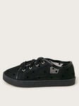 Monsoon Girls Spotty Princess Trainers - Black, Black, Size 3 Older