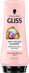 Gliss Après-shampoing anti-fourches (200 ml), après-shampoing répare les fibres capillaires endommagées, pour une étanchéité durable des pointes fourchues et 88% de pointes fourchues en moins