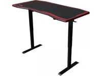 Nitro Concepts Gaming Desk D16e Carbon Raudona 1600X800 - Electrically Adjustable Height