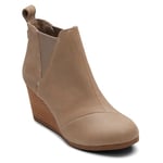 TOMS Femme Women Kelsey Boot Chaussure Bateau, Taupe, 42 EU