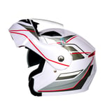 Casques de Moto, Casques de vélo, Casque Bluetooth Non Couvert Casque de Moto Bluetooth Casque Bluetooth Conception intégré Casque Bluetooth White-A-L