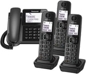 Panasonic KX-TGF324 Corded Phone & 3 Cordless Handsets