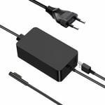 Chargeur Surface Pro 65 W (pour 65 W, 44 W, 36 W) Microsoft Surface pour Surface Pro Surface Laptop Surface Pro 3/4/5/6 avec câble d'alimentation de 6 pieds avec port de charge USB 5 V 1 A pour.[G1248]