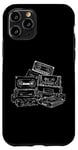 Coque pour iPhone 11 Pro Love Retro Mixtape 80's Blank Cassette Tape Shirt Cadeaux