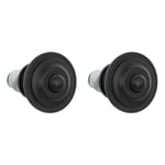 Boutons de meuble x2 "Alana" en métal D3,4cm noir - Noir - Atmosphera createur d'interieur