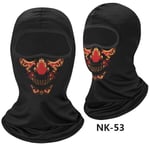 Skull Miesten Balaclava Naamio Pyöräilyhattu Aurinkovoide Kasvonsuoja Moottoripyörä Polkupyörän Päähineet Koko kasvot Bandana Hengittävä Tuulenpitävä Lippalakki