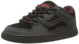 Vans Y Baxter, Chaussures de Skate garçon - Noir (Weather/Black), 33 EU (2.5 US)