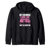 Cute Rowing For Women Girls Paddling Oar Row Machine Rower Zip Hoodie