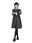 Smiffys Adult Gothic School Girl Costume Spotted Dress, Halloween Adult Fancy Dress, Gothic Schoolgirl Dress Up Costumes