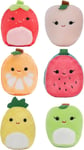 Squishville Squishmallows Mystery Mini Plush Fruit Squad, Six 2” Soft Minimal