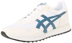 ASICS Men's Tiger Runner II Sneaker, White/Vintage Indigo, 10.5 UK