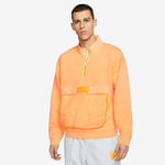 Nike Jordan 23 Engineered 1/2 Zip Pullover Jumper Orange Size Medium CJ5997 810