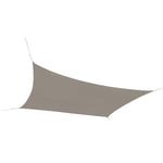 SUNNYDAYS Voile D'OMBRAGE Taupe 4X3MTR en Polyester 160GR/M2