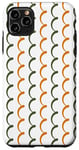 Coque pour iPhone 11 Pro Max Green Orange White Cyprus Curve Curl Loop Pattern