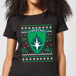 Guardians Of The Galaxy Badge Pattern Christmas Women's Christmas T-Shirt - Black - XL - Noir