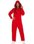 Rød Papirhuset / Money Heist / Squid Game Inspirert Jumpsuit-Kostyme til Dame