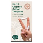 DAME Organic Cotton Tampons (Super Plus) - 16 Pack