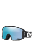 Oakley OO7093 Unisex Oval Ski Sunglasses, Factory Pilot Black/Mirror Blue