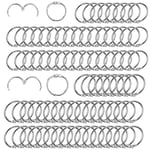 80 Pcs Binder Rings，SPOKKI 30mm /25mm Flashcard Rings Loose Leaf Binder Rings, Nickel-Plated Small Book Index Card Rings for Flash Cards, Treasury Tags, Cue Cards, School, Office, Home(80 Pcs)