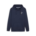 Puma Mens Cloudspun Patch Hoodie - Deep Navy Heather, Large