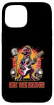 iPhone 15 Rex the Rocker Dinosaur Band Case