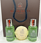 MOLTON BROWN Eucalyptus Bath & Shower Gel 30ml x2 Soap Gift Bag Set