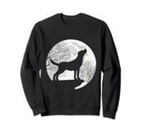 Labrador retriever motif with full moon Sweatshirt