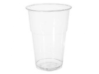 Plastglas 40 cl Bioware H133 mm Ø95 mm Bionedbrydelig PLA Klar,16 pk x 50 stk/krt