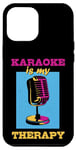 Coque pour iPhone 14 Plus Karaoke is my therapy, Funny Karaoké Party Night
