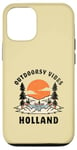 Coque pour iPhone 12/12 Pro Outdoorsy Vibes Holland Voyage Vacances Hollande