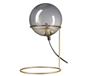 Lampe boule verre fumé Ø19 cm ASTRO Dorée