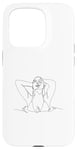 Coque pour iPhone 15 Pro sexy shirt sexy sweat à capuche lignes chaudes femme en eau dessin