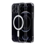 COQUE MAGSAFE INDUCTION ANTICHOC POUR APPLE IPHONE 15 PRO MAX TRANSPARENT