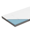 Genius Eazzzy Surmatelas, orthopédique, 80 x 200 x 9 cm, H2 H3, en Mousse Gel, pour Matelas et lit à sommier tapissier, 80 x 200 cm, pour Personnes allergiques, avec Housse, Blanc