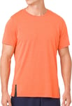 Asics Gel-Cool 2 Mens Running Top Orange Short Sleeve Lightweight Run T-Shirt