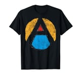 Cool Anarchist symbol punk colorful circle atheist Anarchy T-Shirt