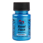 ideen mit herz Royal Flash | peinture métallique acrylique | brillance métallique, avec de fines particules de paillettes | séchage rapide | à base d'eau | 50 ml (bleu brillant)