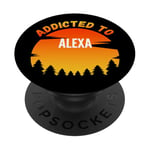 Accro à Alexa, cadeau pour Alexa PopSockets PopGrip Adhésif