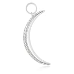 ANIA HAIE SILVER MOON PAVE EARRINGS CHARM EC060-01H